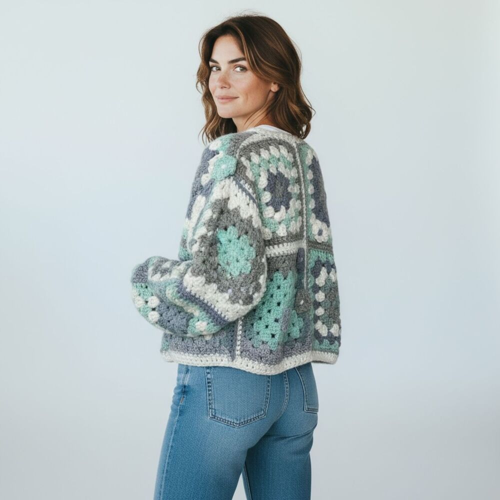 THE SPRING FLING Handmade Crochet Cardigan